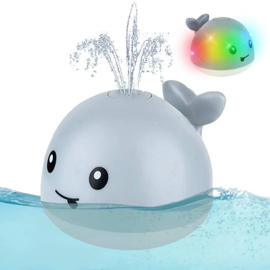 1pc Baby Whale Fountain Bath Toy w/ LED Lights